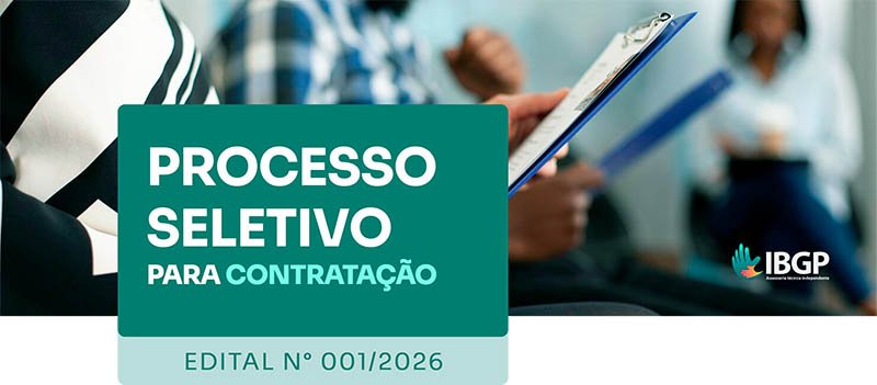 Banner do Edital 001/2026